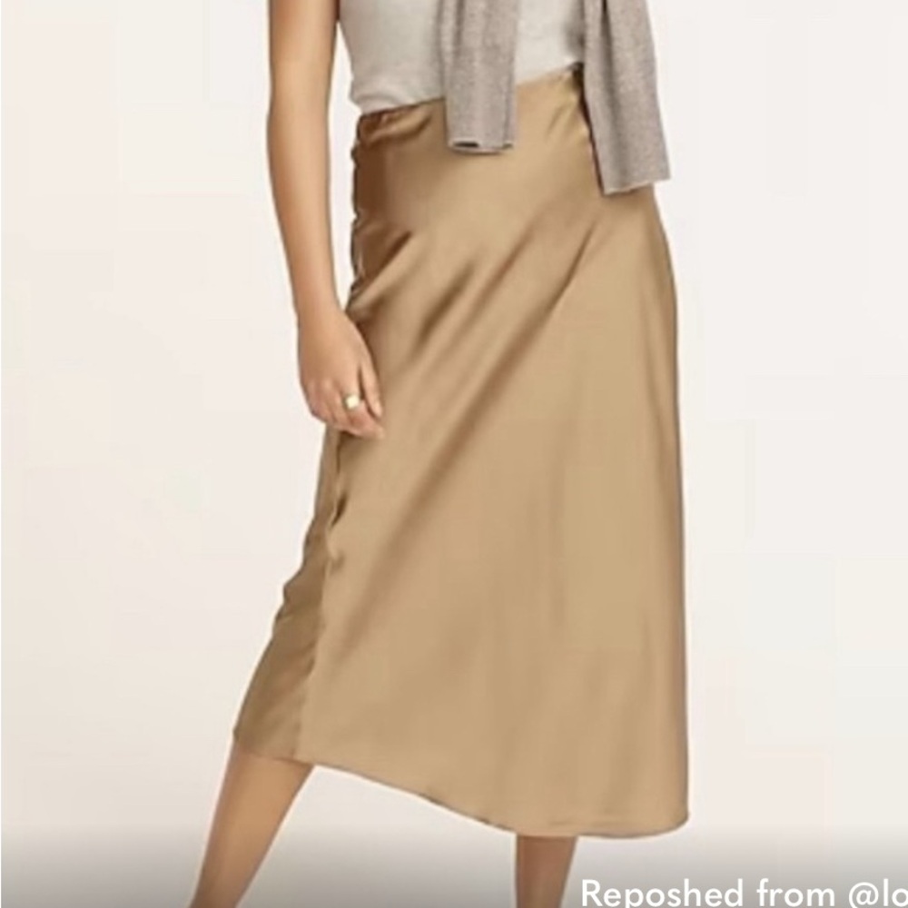 J Crew Gwyneth skip skirt in ivory color S